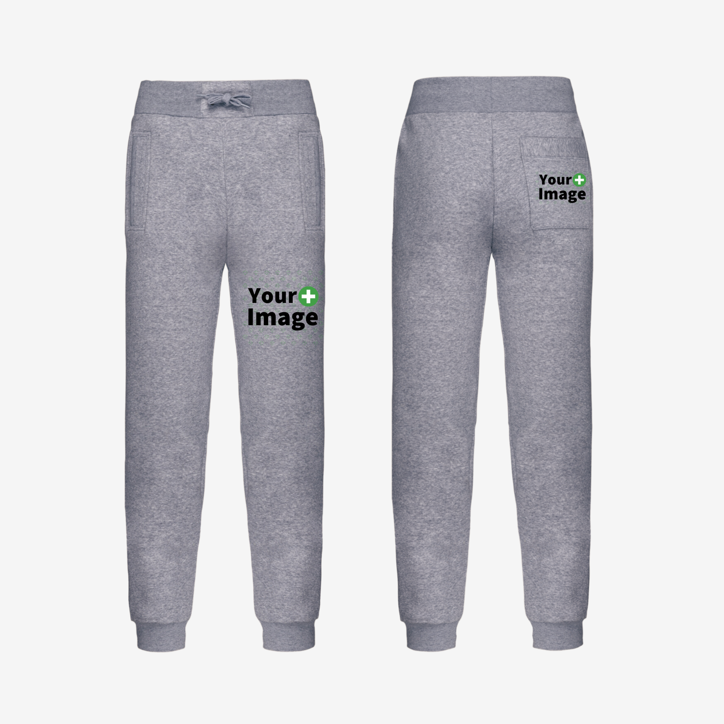 Custom Printed - RELAXED FIT JOGGING SWEATPANT - Heather Slub Gray