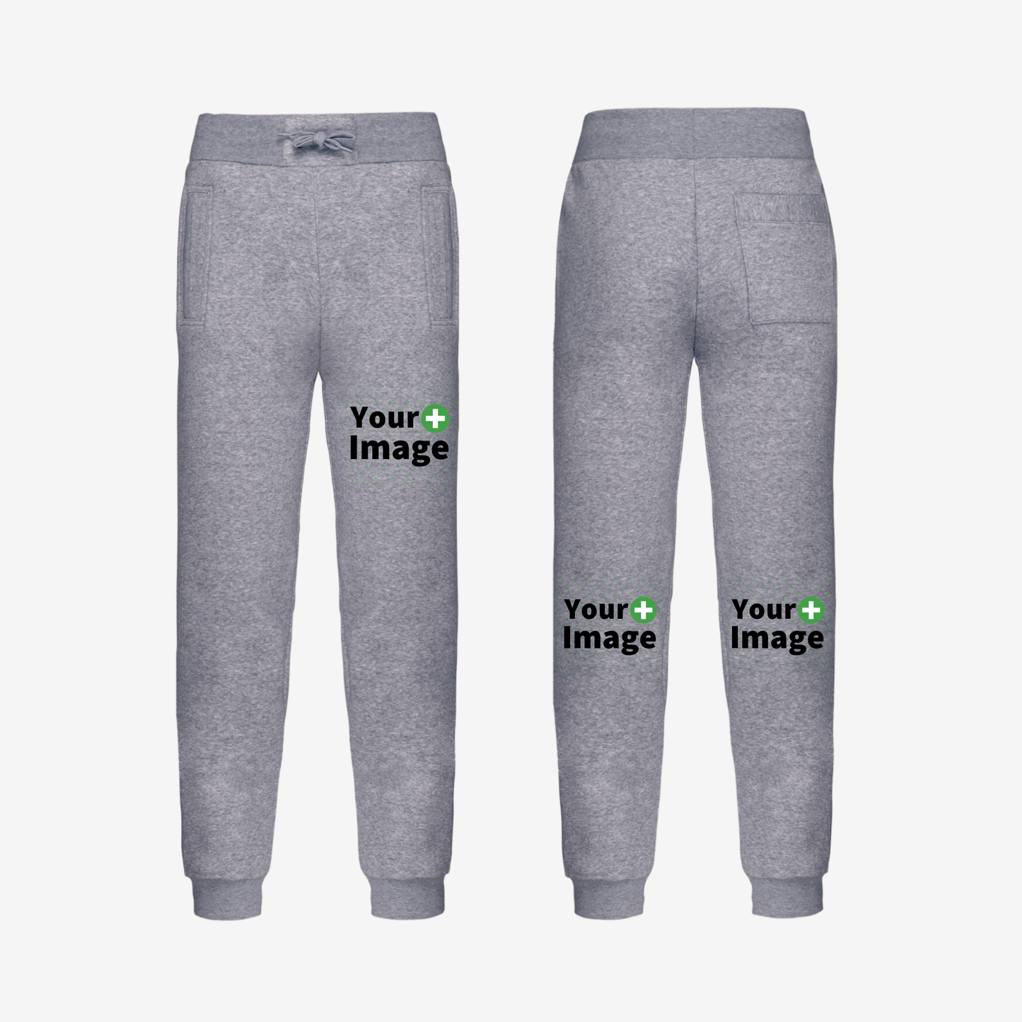 Custom Printed - RELAXED FIT JOGGING SWEATPANT - Heather Slub Gray