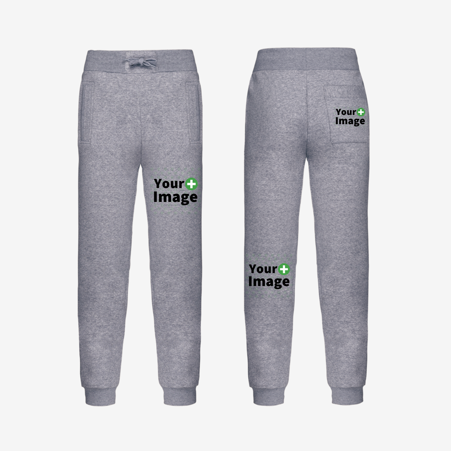 Custom Printed - RELAXED FIT JOGGING SWEATPANT - Heather Slub Gray