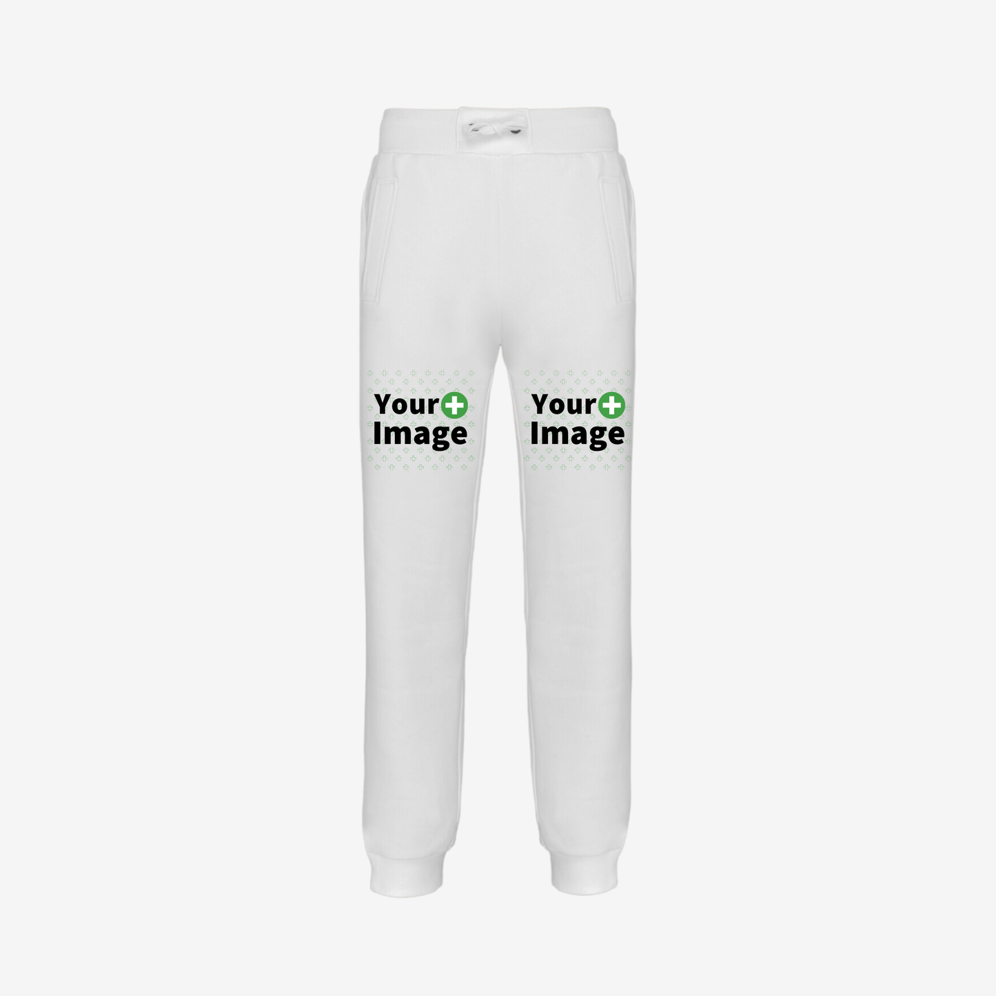 Custom Printed - RELAXED FIT JOGGING SWEATPANT - White