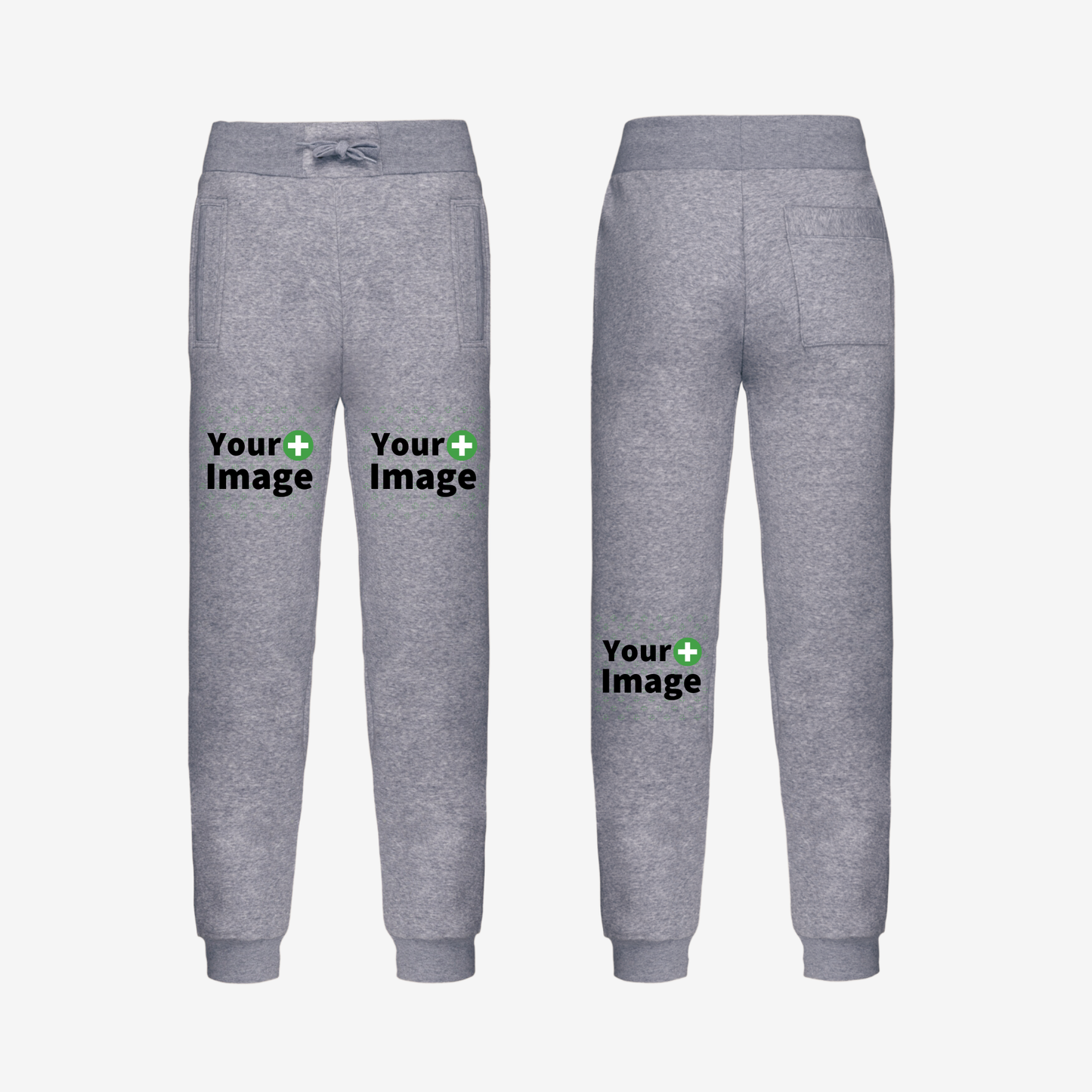 Custom Printed - RELAXED FIT JOGGING SWEATPANT - Heather Slub Gray
