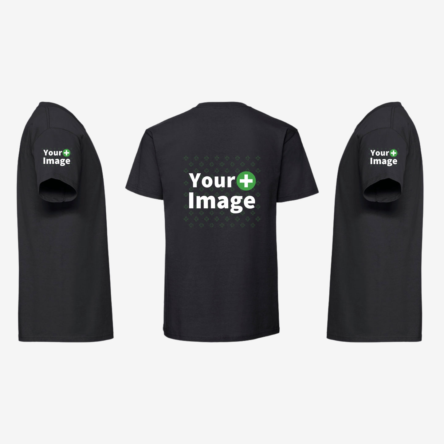 Custom Printed - REGULAR FIT T-SHIRT - Black