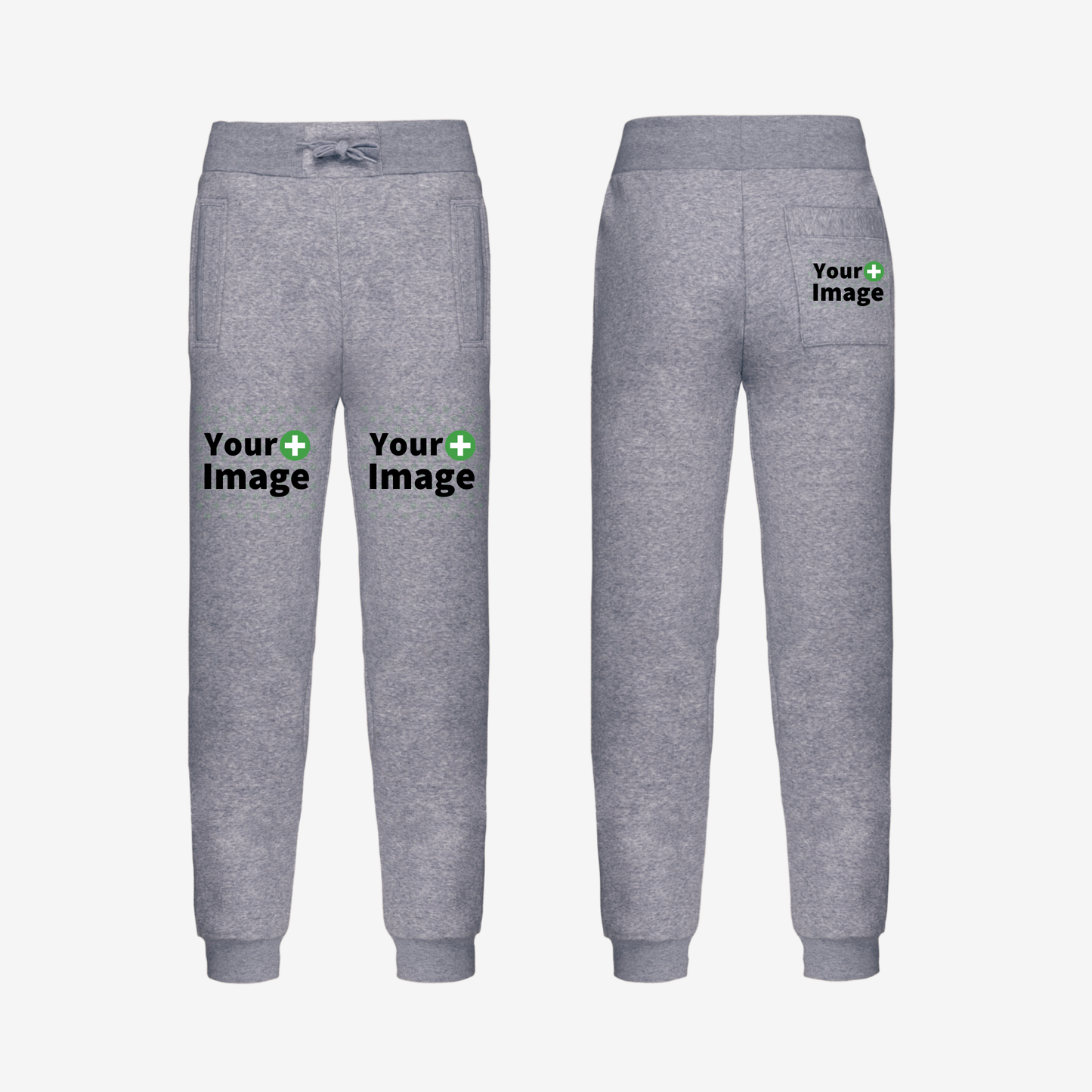 Custom Printed - RELAXED FIT JOGGING SWEATPANT - Heather Slub Gray