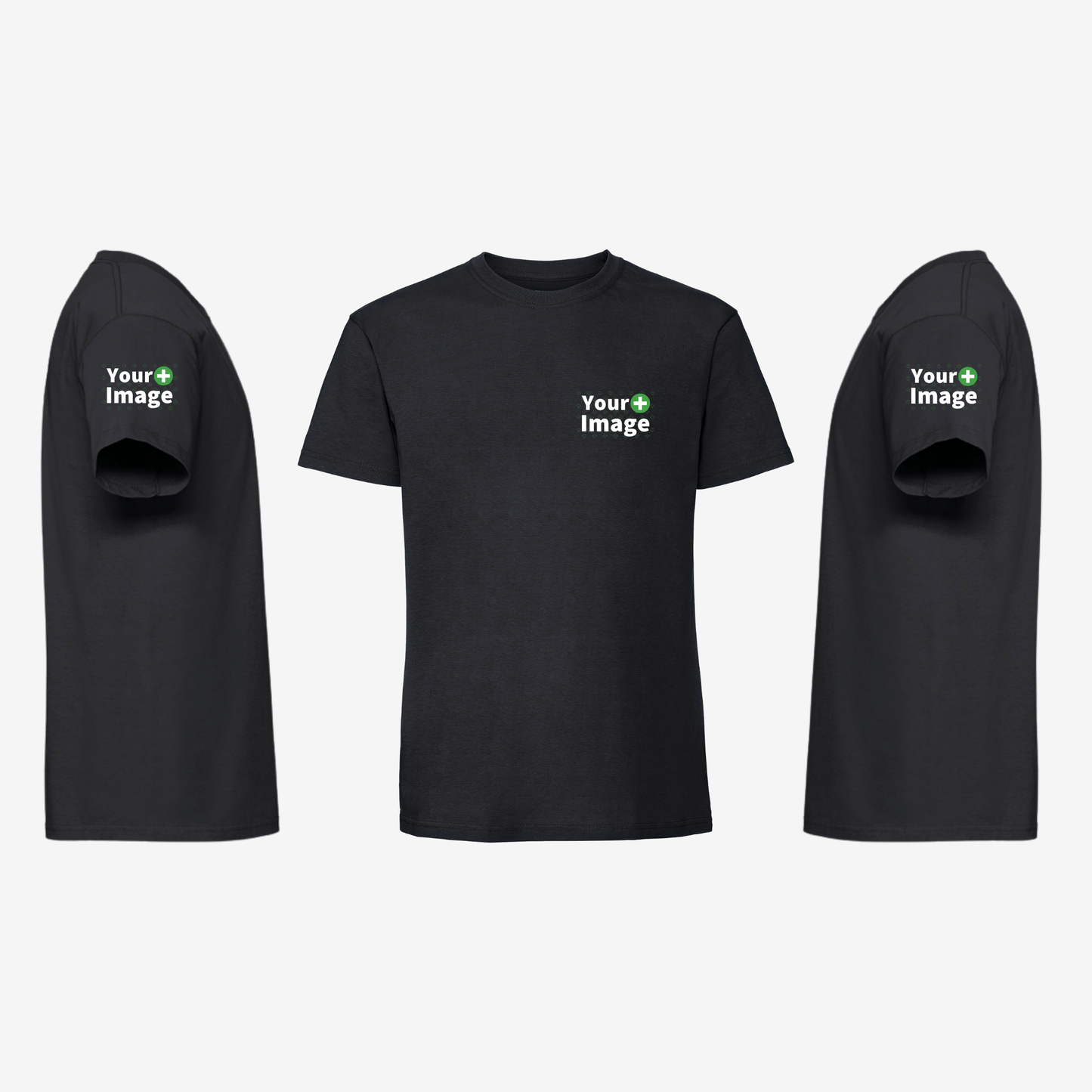 Custom Printed - REGULAR FIT T-SHIRT - Black