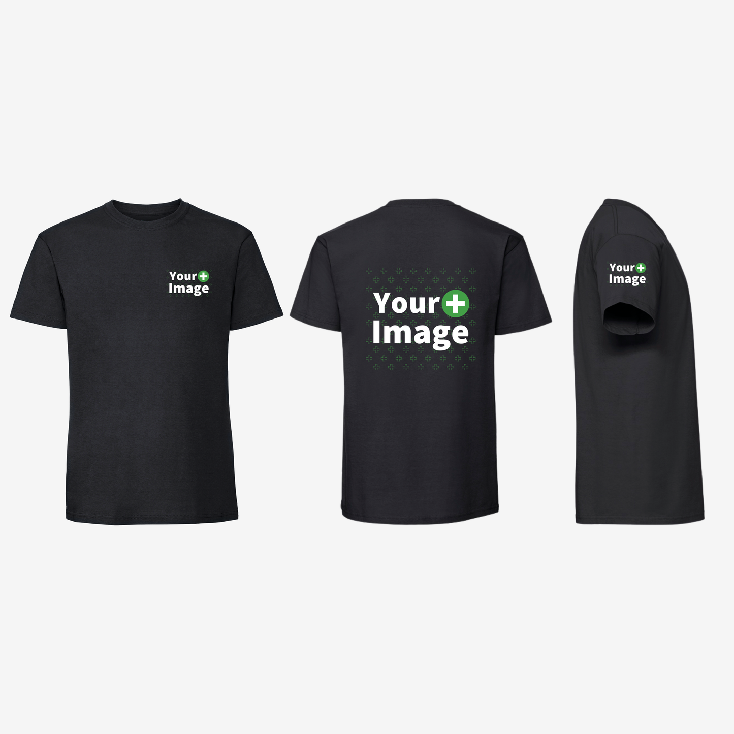 Custom Printed - REGULAR FIT T-SHIRT - Black