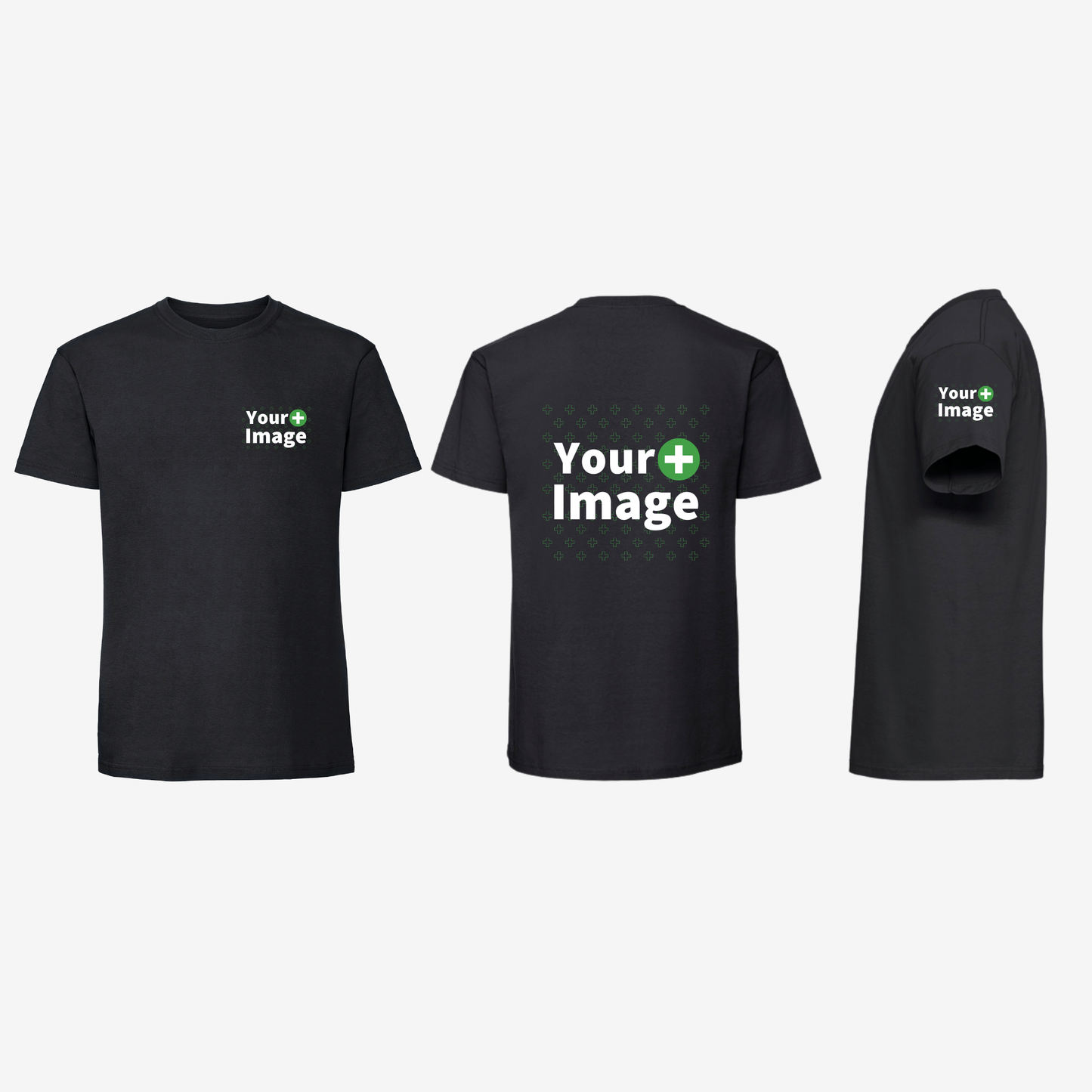 Custom Printed - REGULAR FIT T-SHIRT - Black