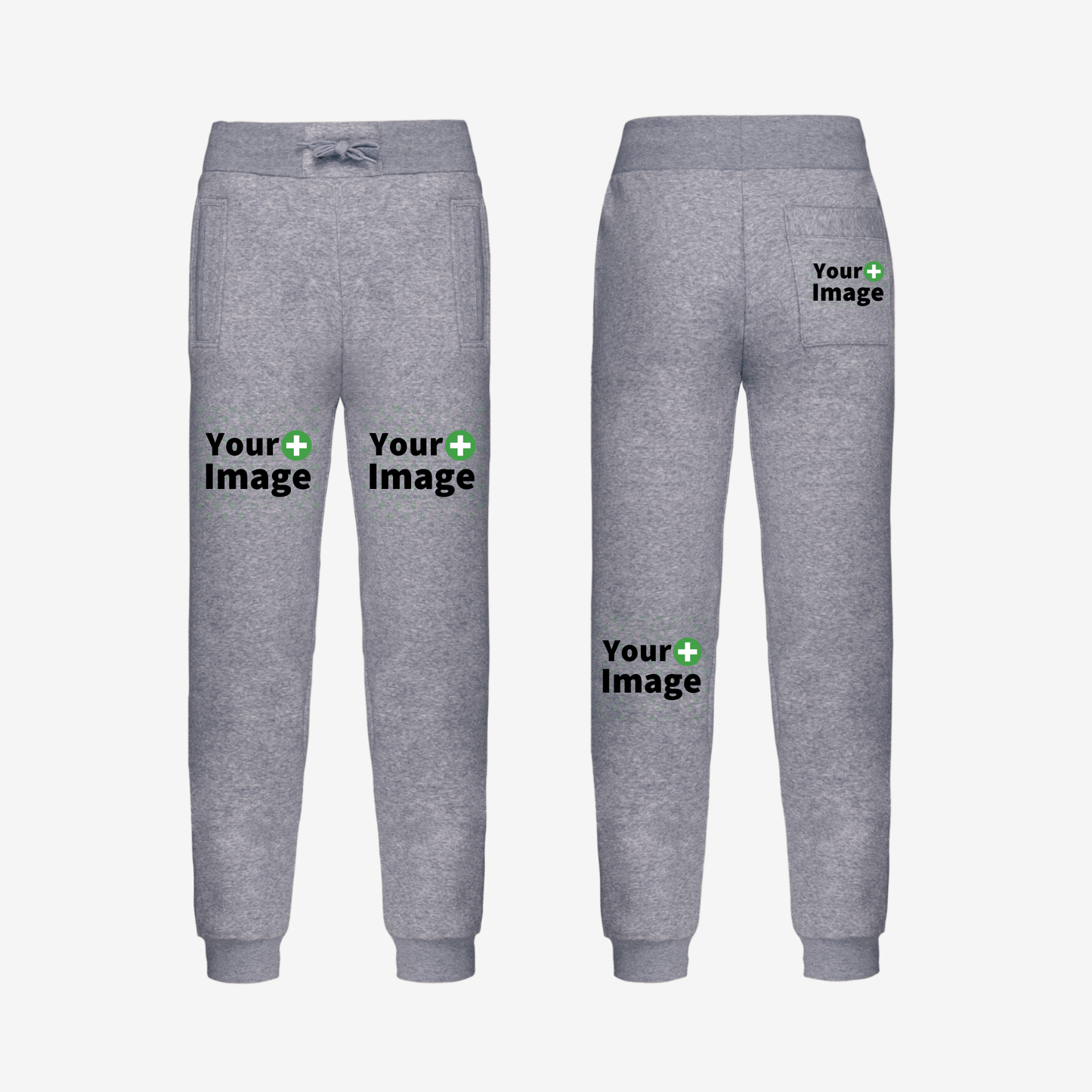 Custom Printed - RELAXED FIT JOGGING SWEATPANT - Heather Slub Gray