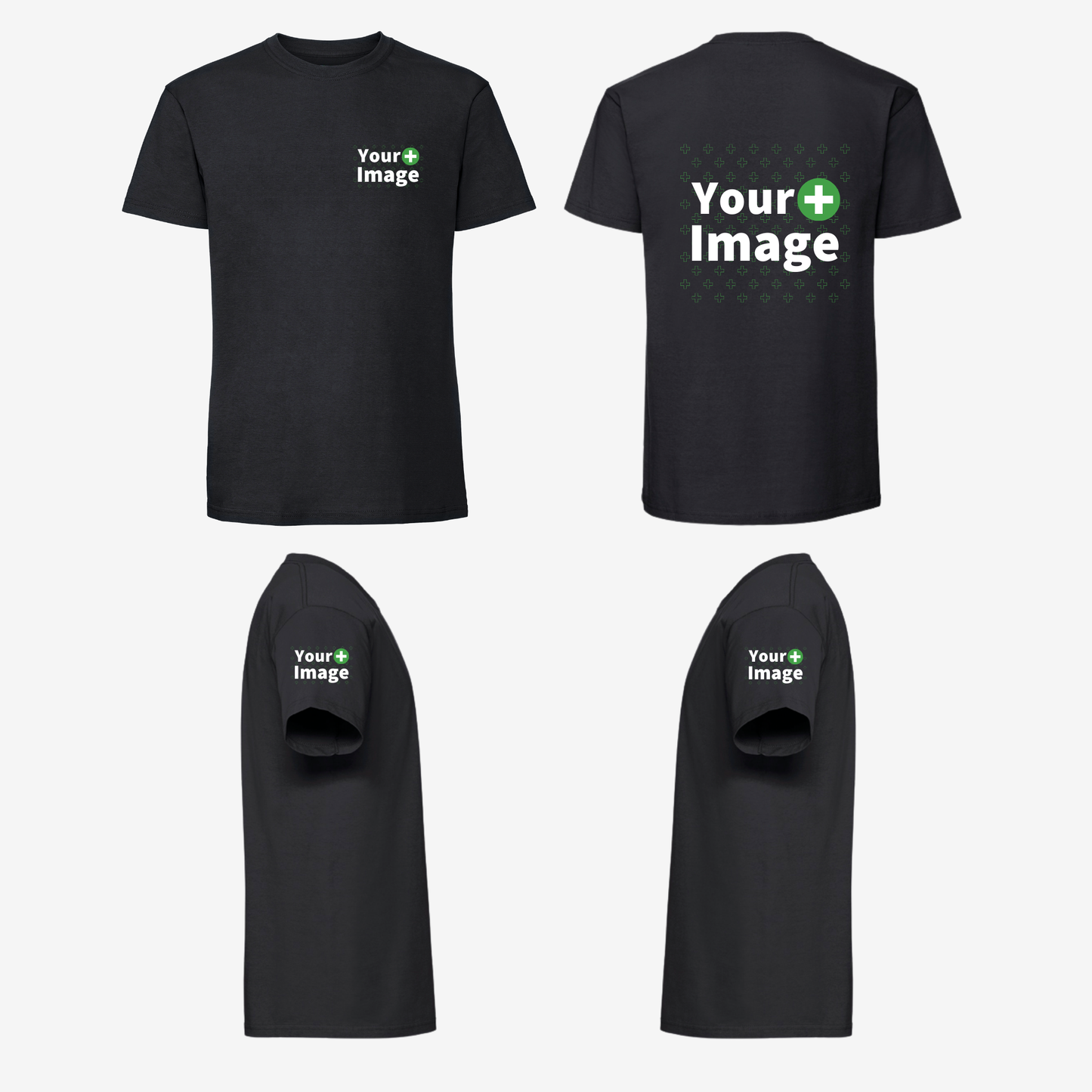 Custom Printed - REGULAR FIT T-SHIRT - Black