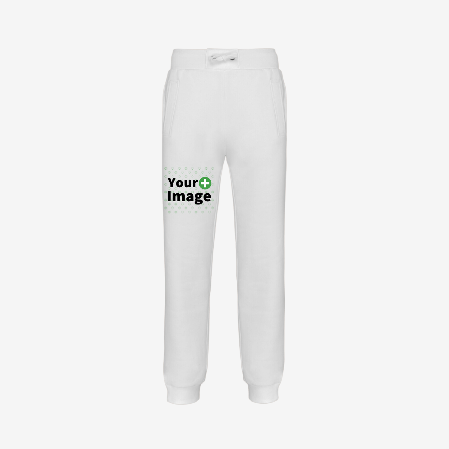 Custom Printed - RELAXED FIT JOGGING SWEATPANT - White