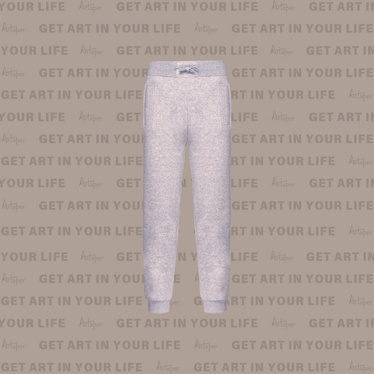 PLAIN RELAXED FIT JOGGING SWEATPANT - Heather Slub Gray