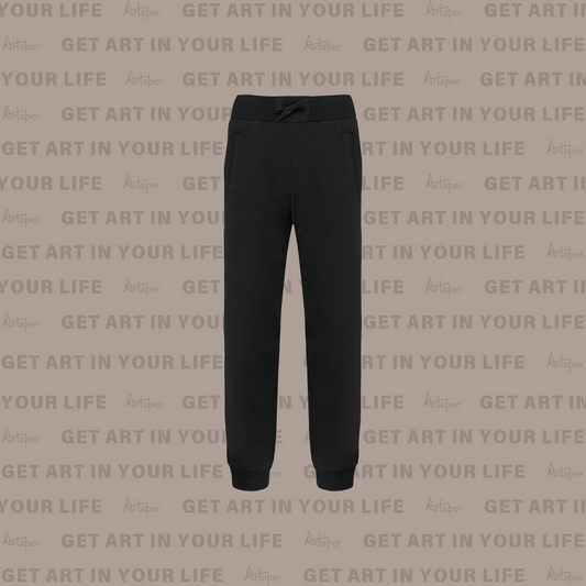 PLAIN RELAXED FIT JOGGING SWEATPANT - Black