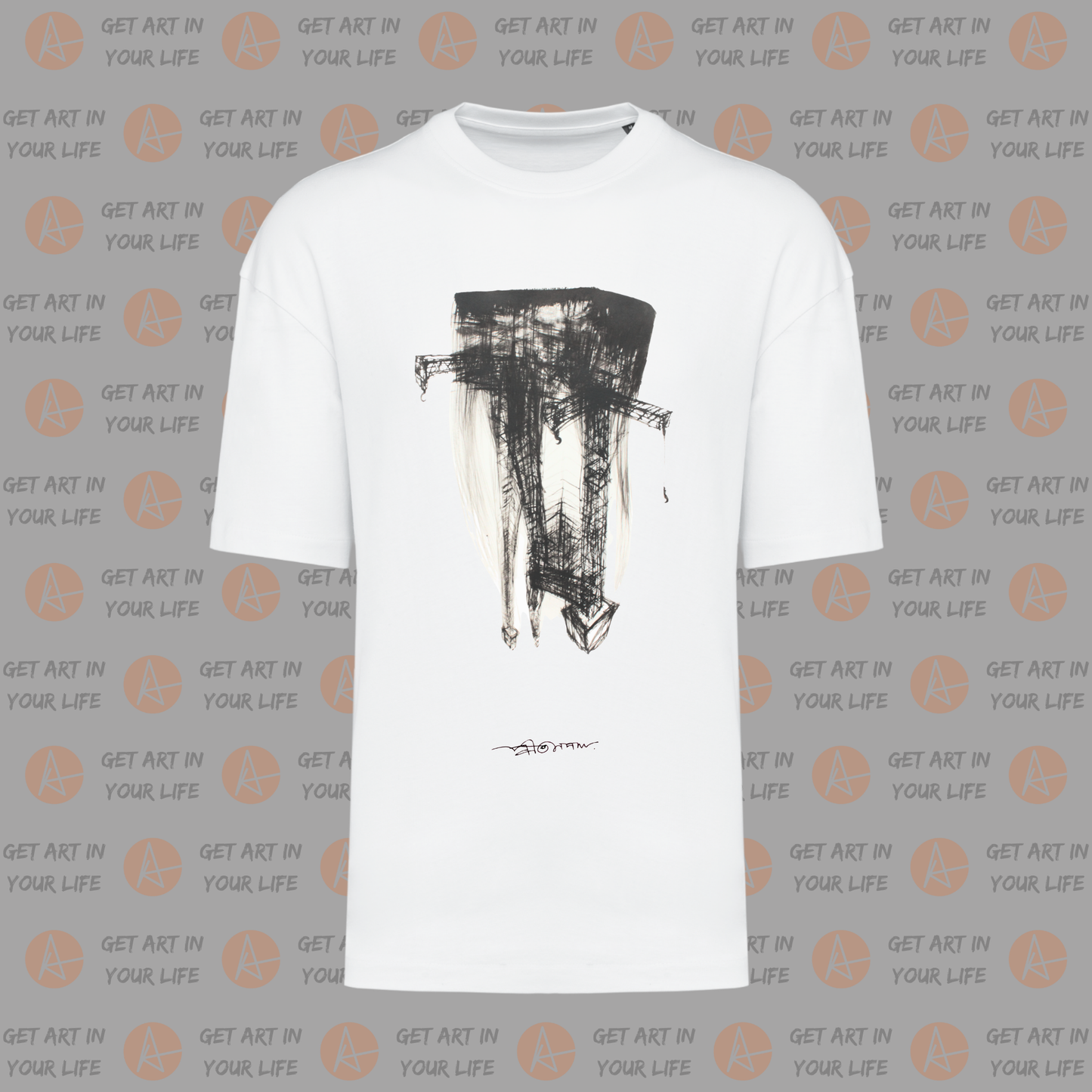 Vantage Point on OVERSIZED DROP SHOULDER PLAIN T-SHIRT