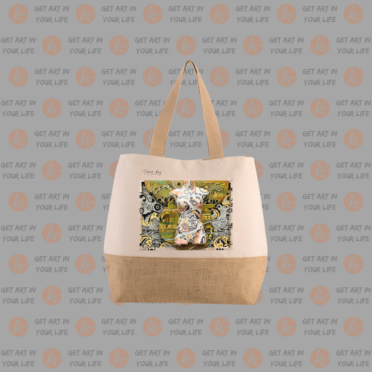 Talking with Wall - VII on SHOPPER BAG