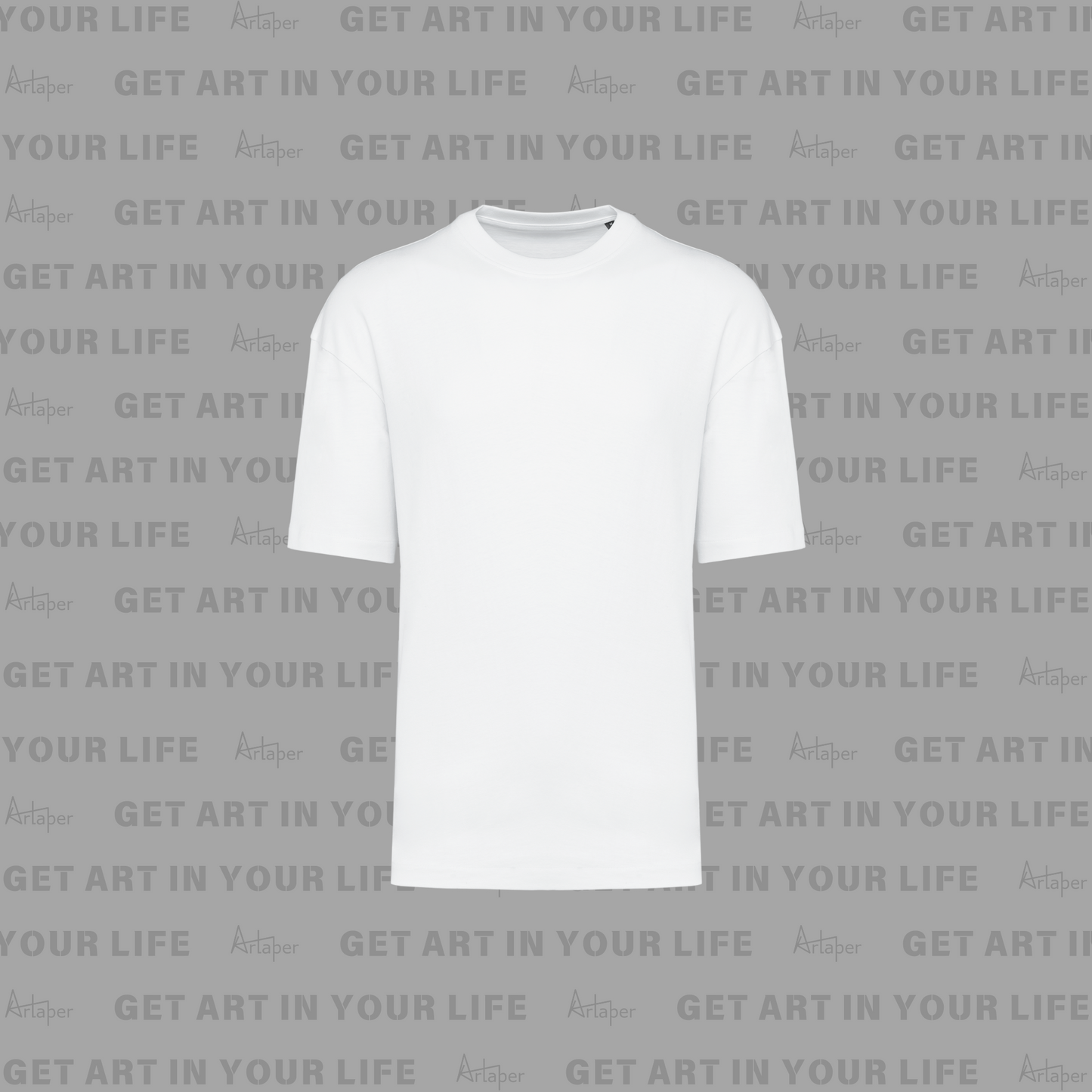 OVERSIZED DROP SHOULDER PLAIN T-SHIRT - White