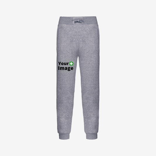 Custom Printed - RELAXED FIT JOGGING SWEATPANT - Heather Slub Gray