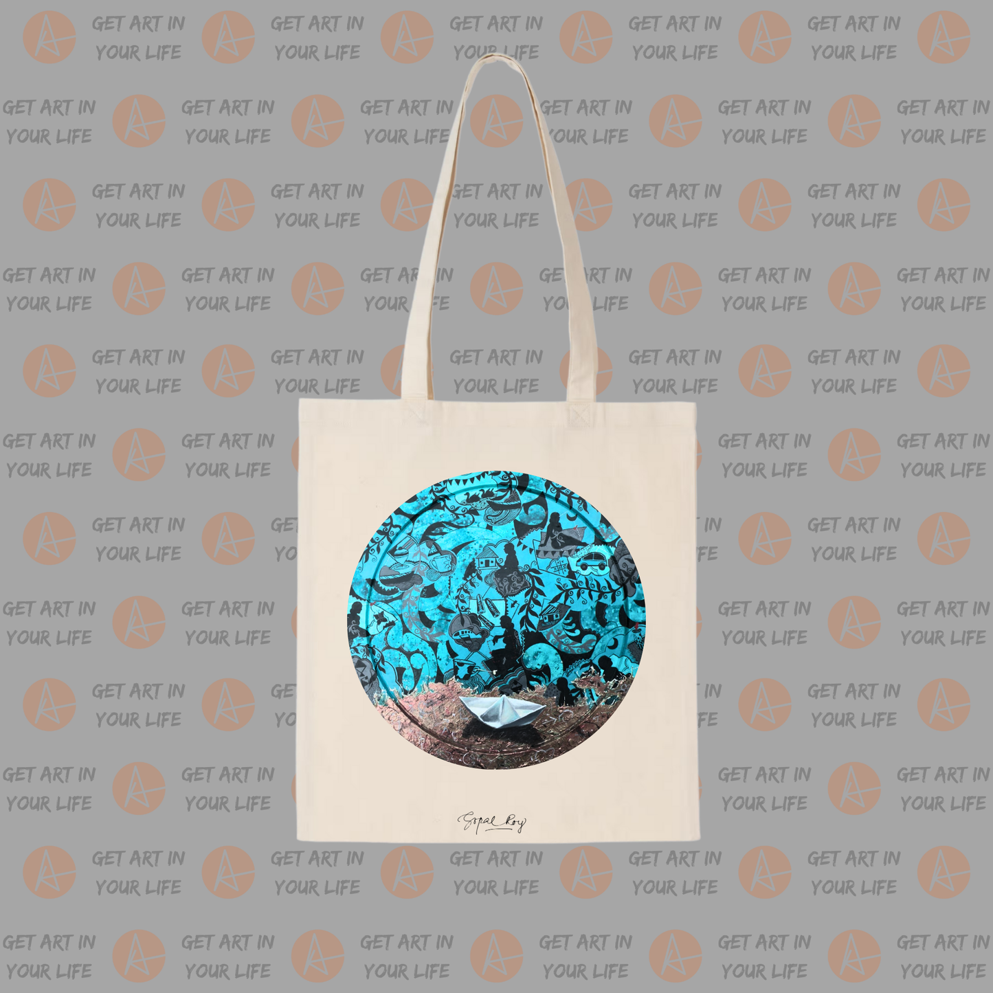 Recollection - II on COTTON TOTE BAG