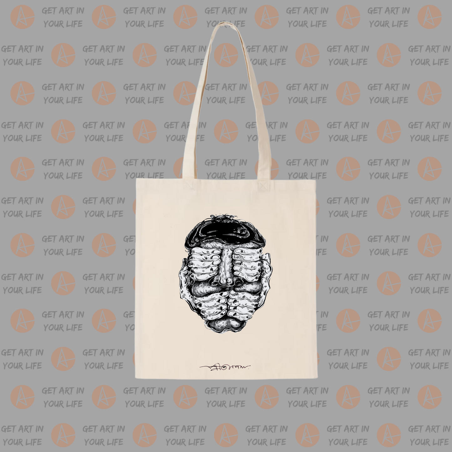 Dumb, Deaf and Blind on COTTON TOTE BAG