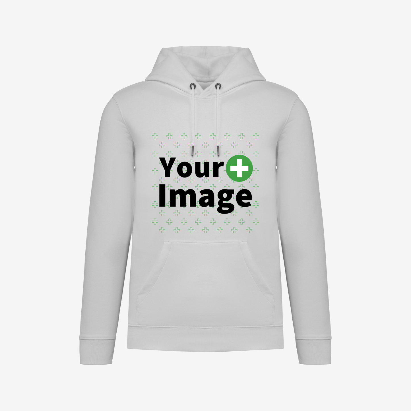 Custom Printed - HOODED SWEATSHIRT - White
