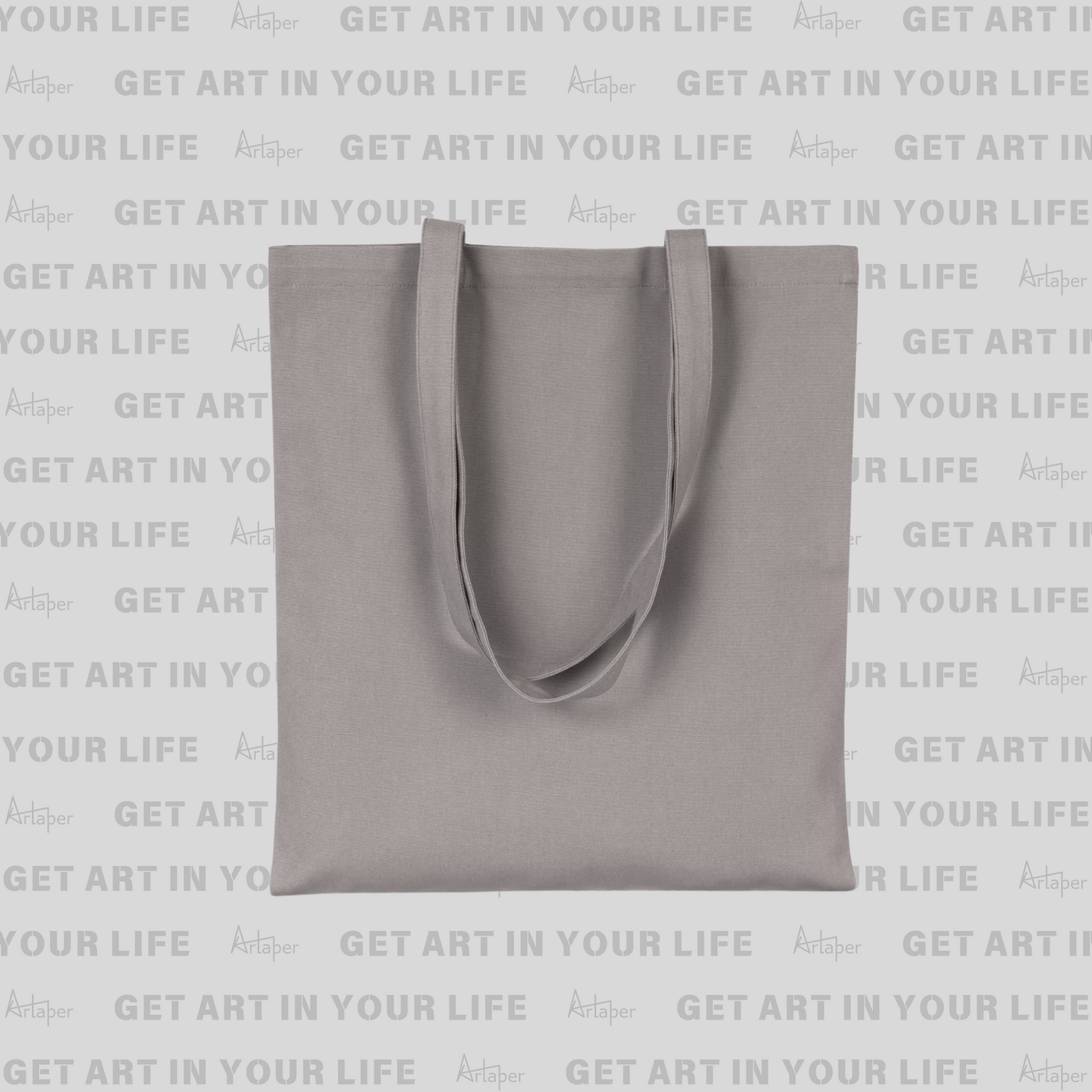 PLAIN COTTON TOTE BAG - Gray