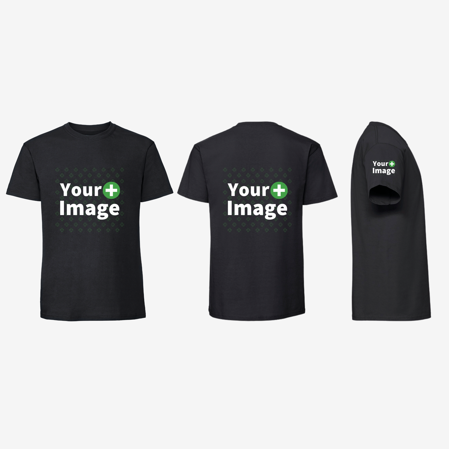 Custom Printed - REGULAR FIT T-SHIRT - Black
