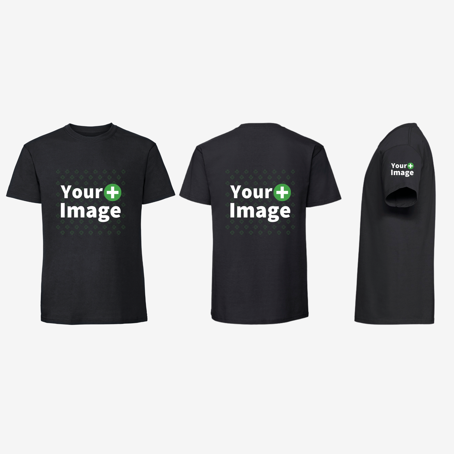 Custom Printed - REGULAR FIT T-SHIRT - Black