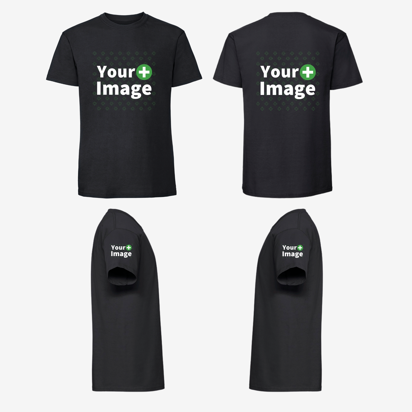 Custom Printed - REGULAR FIT T-SHIRT - Black