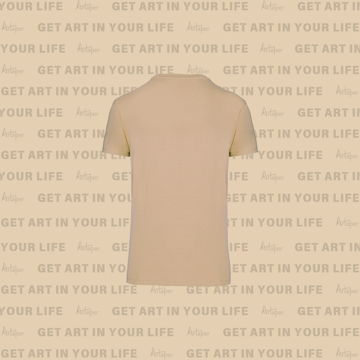 REGULAR FIT PLAIN T-SHIRT - Beige