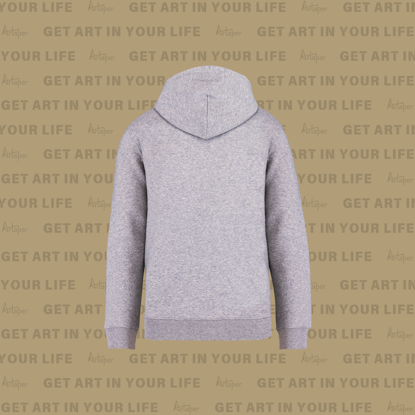 PLAIN HOODED SWEATSHIRT - Heather Slub Gray