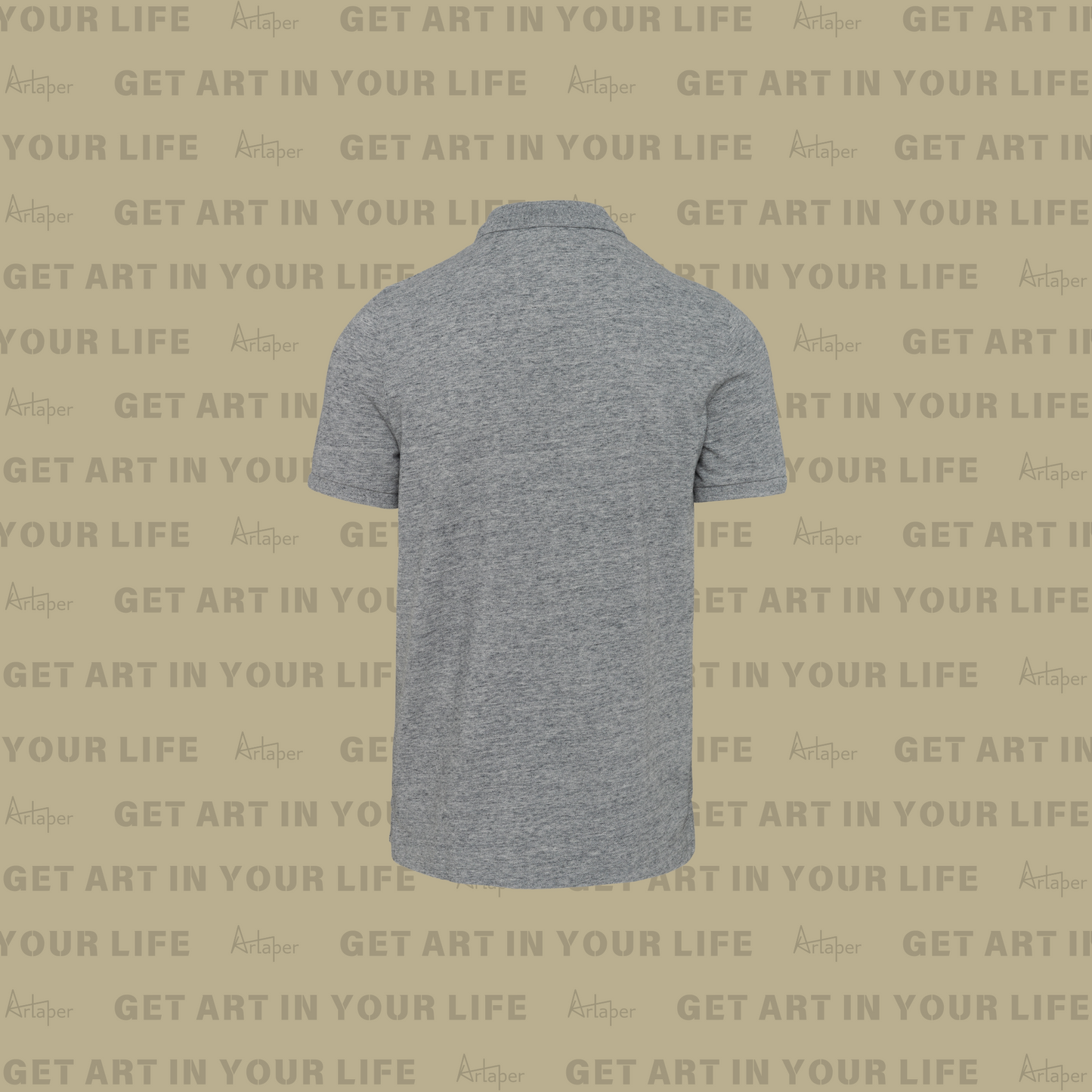 SHORT SLEEVE POLO - Heather Slub Gray