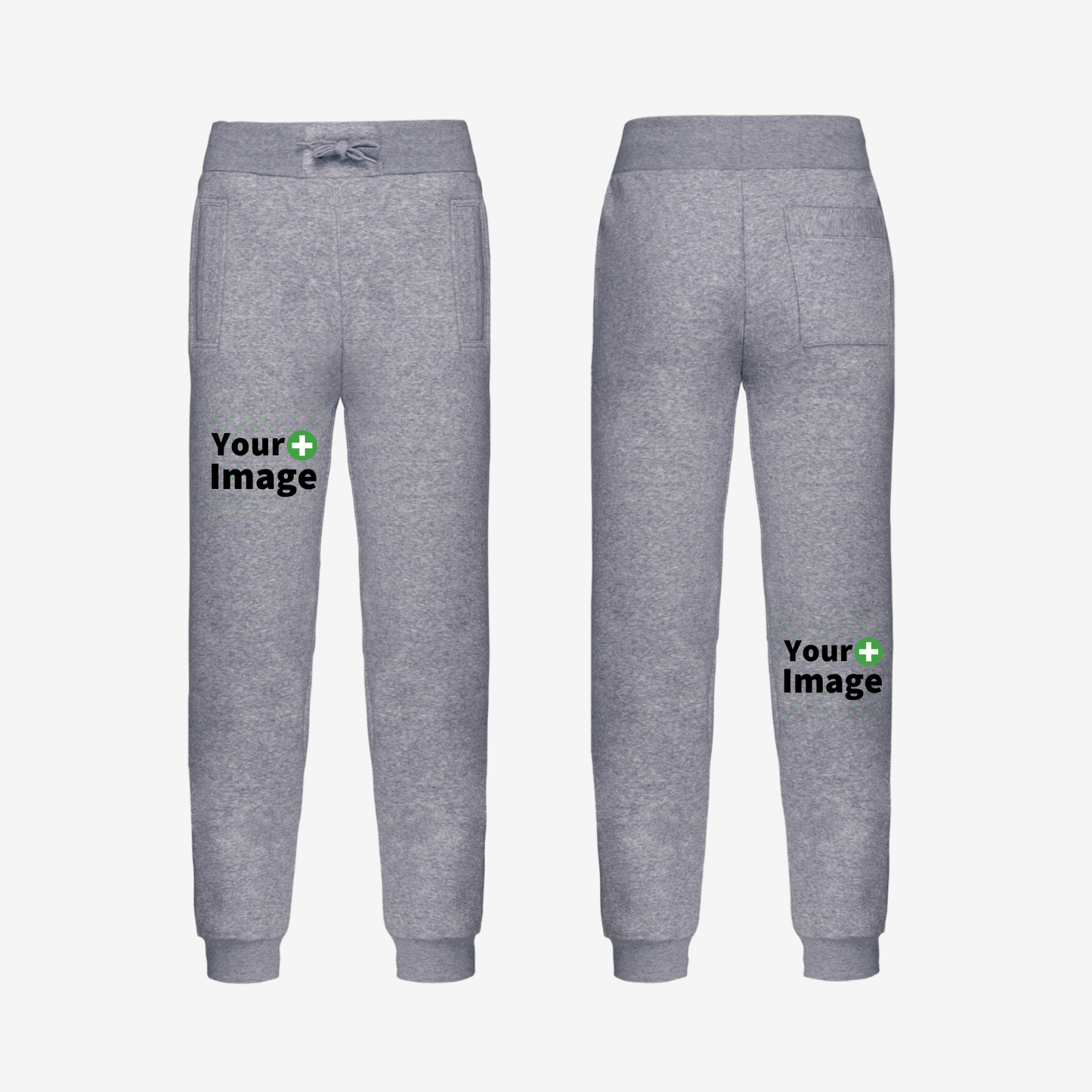 Custom Printed - RELAXED FIT JOGGING SWEATPANT - Heather Slub Gray