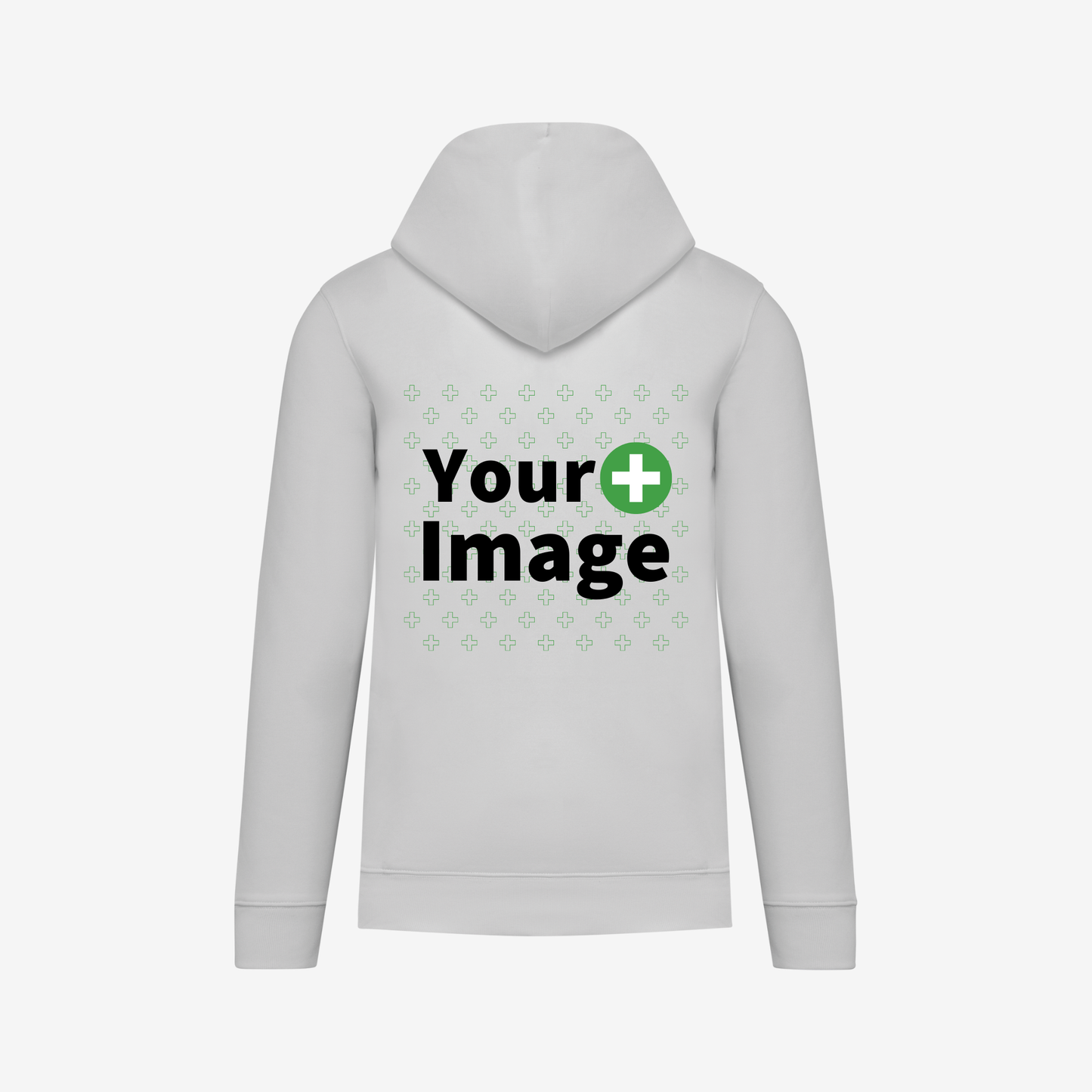 Custom Printed - HOODED SWEATSHIRT - White
