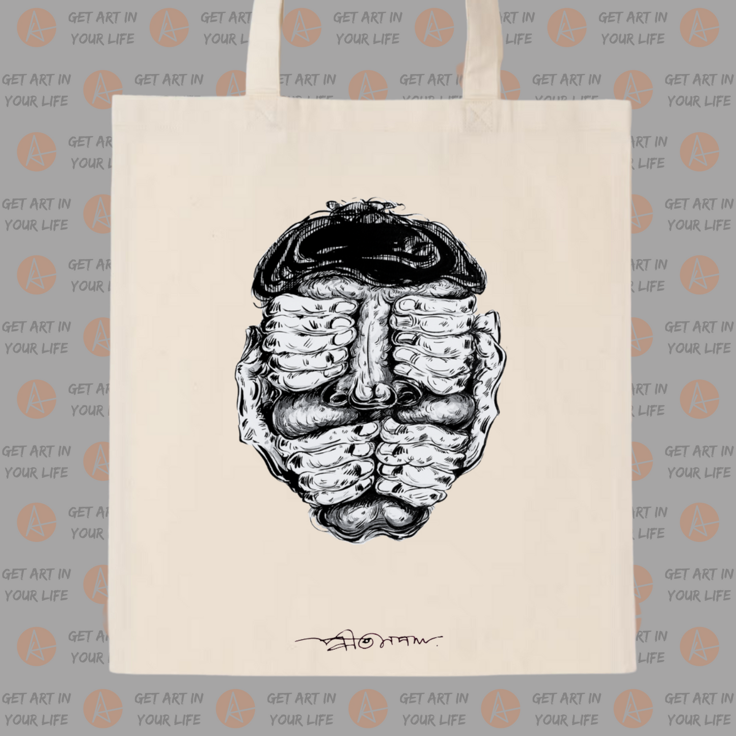 Dumb, Deaf and Blind on COTTON TOTE BAG