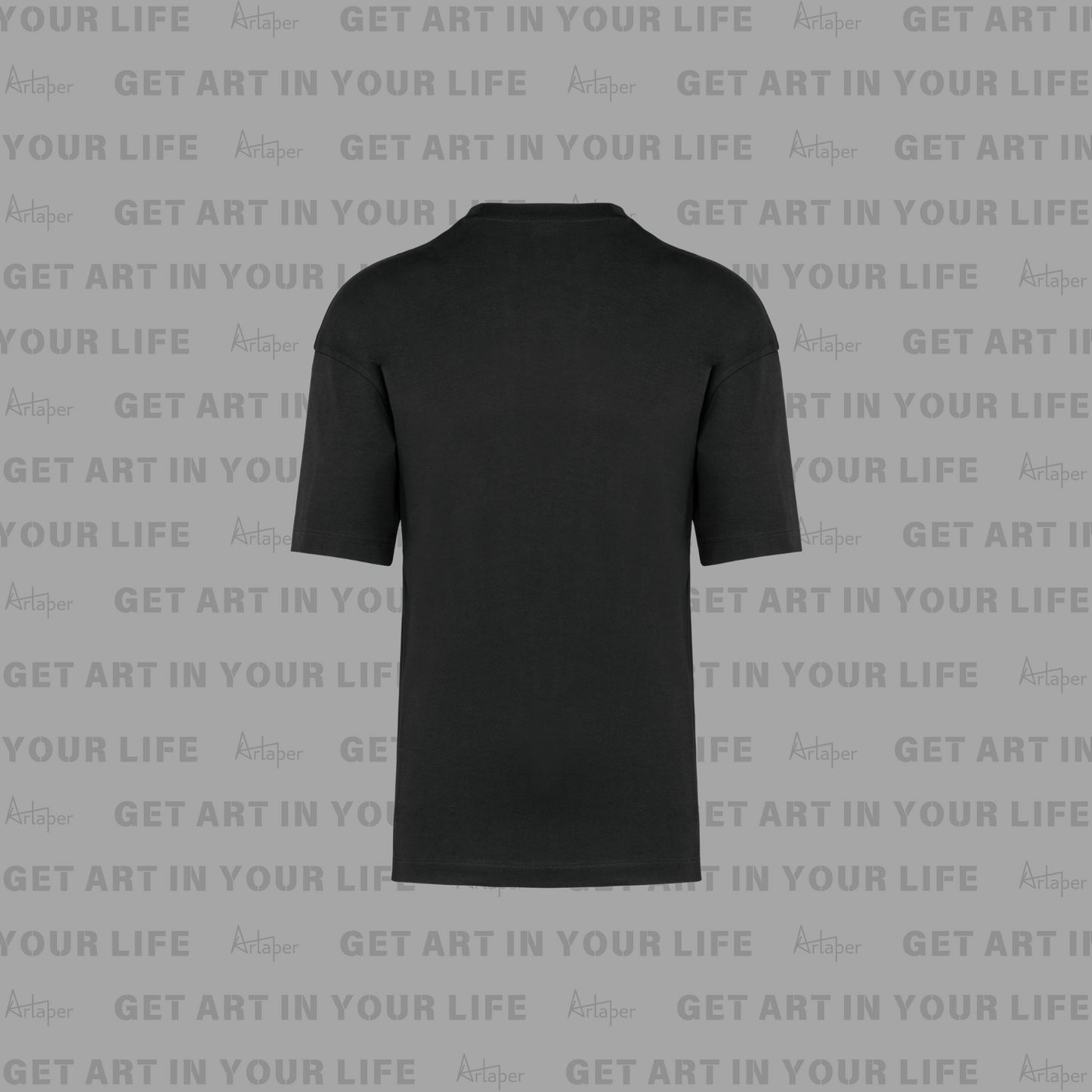 OVERSIZED DROP SHOULDER PLAIN T-SHIRT - Black