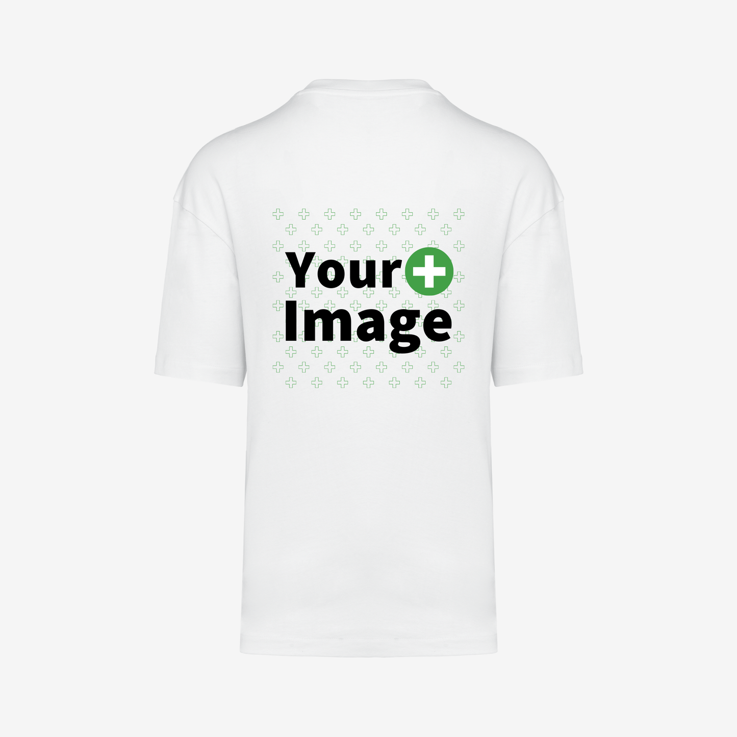 Custom Printed - OVERSIZED DROP SHOULDER T-SHIRT - White