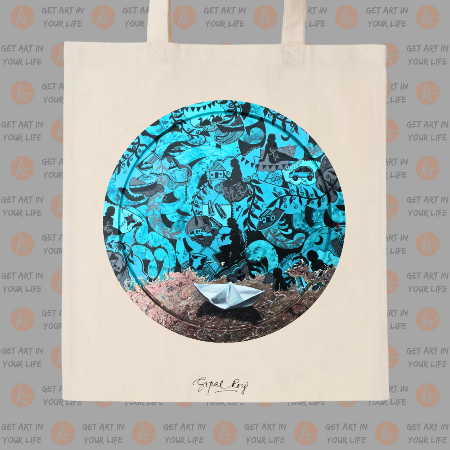 Recollection - II on COTTON TOTE BAG