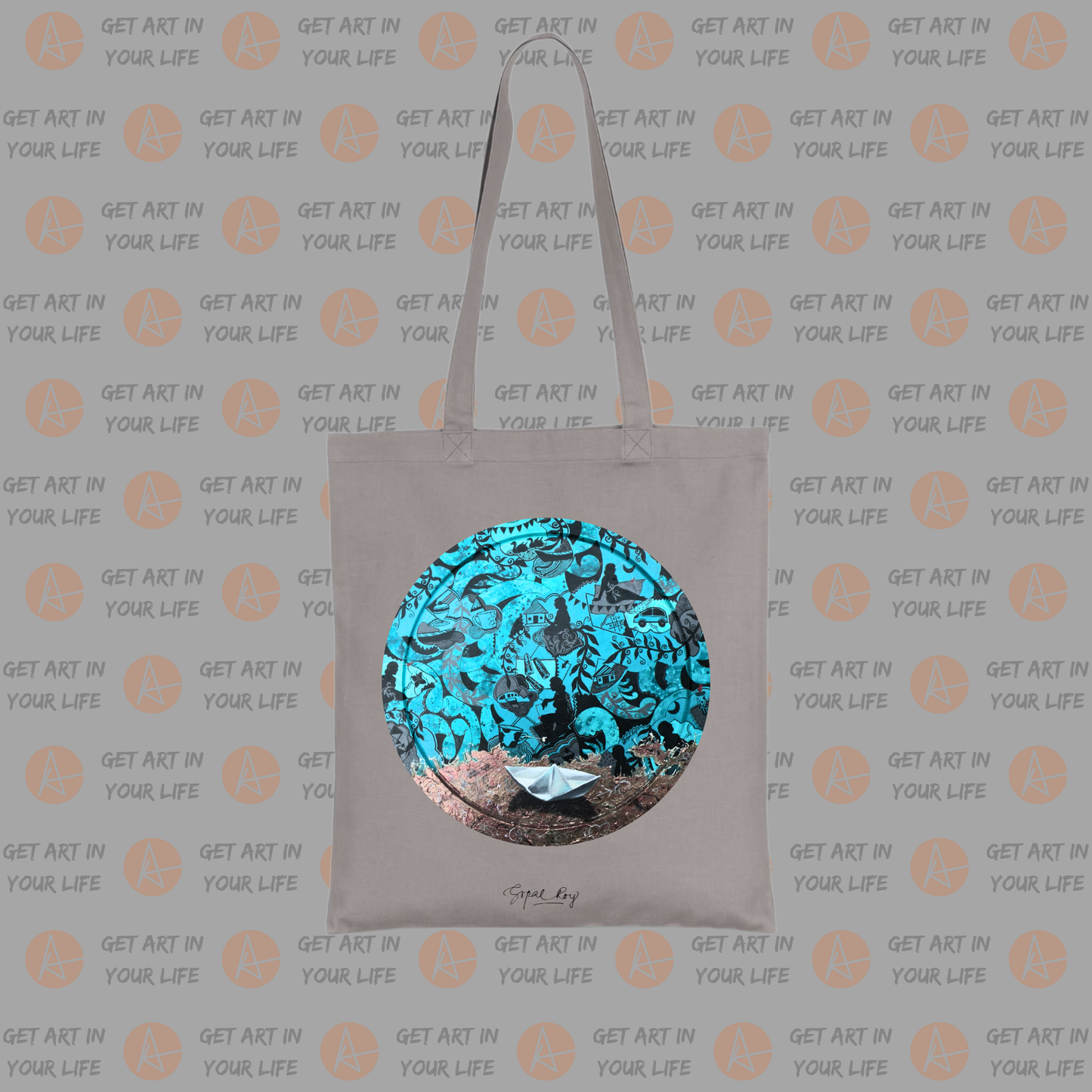Recollection - II on COTTON TOTE BAG