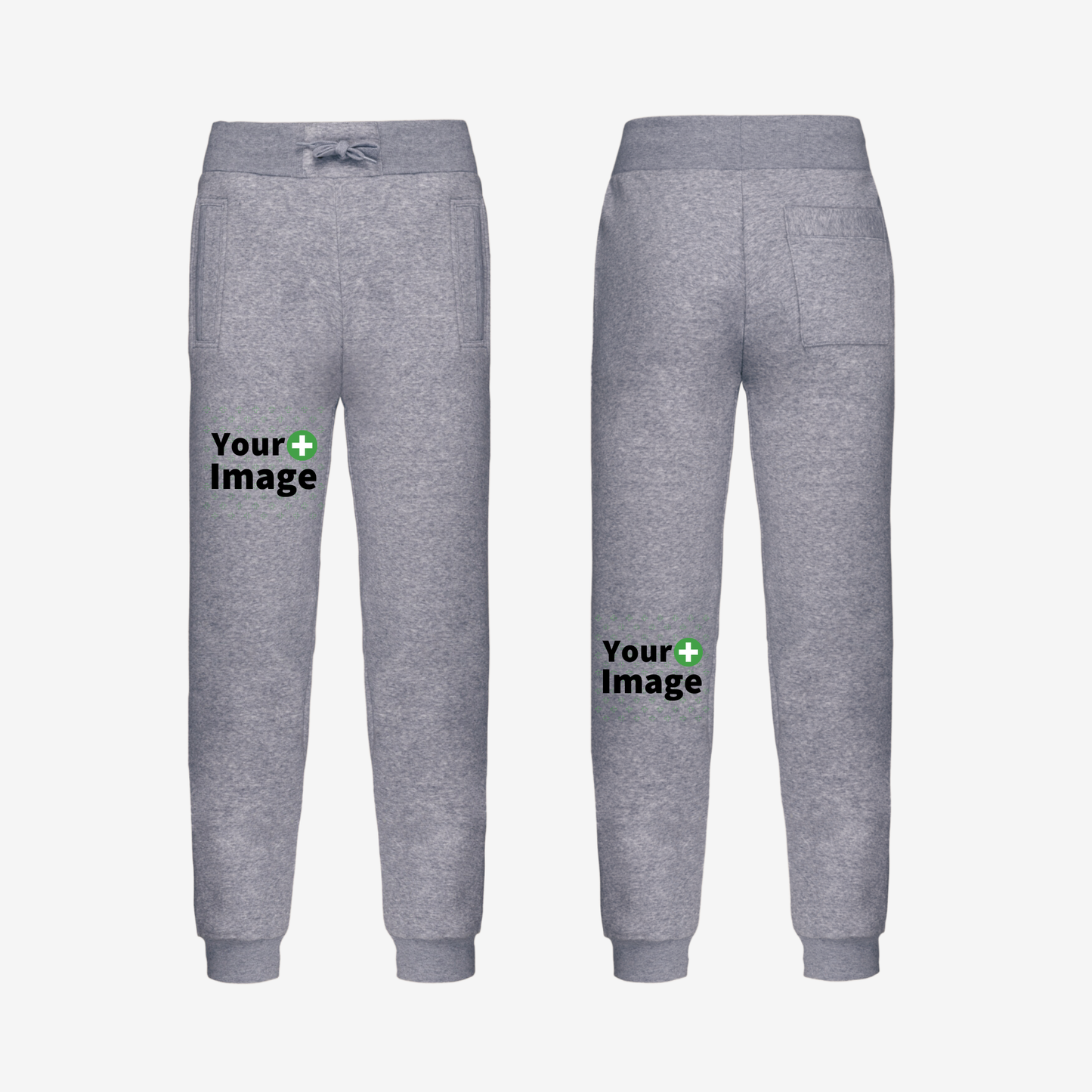 Custom Printed - RELAXED FIT JOGGING SWEATPANT - Heather Slub Gray