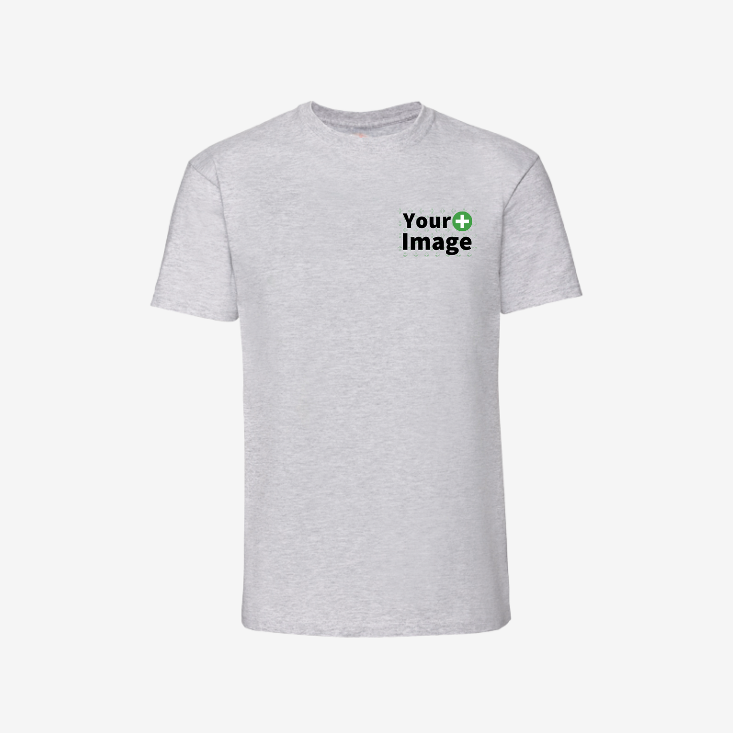 Custom Printed - REGULAR FIT T-SHIRT - Heather Ash Gray