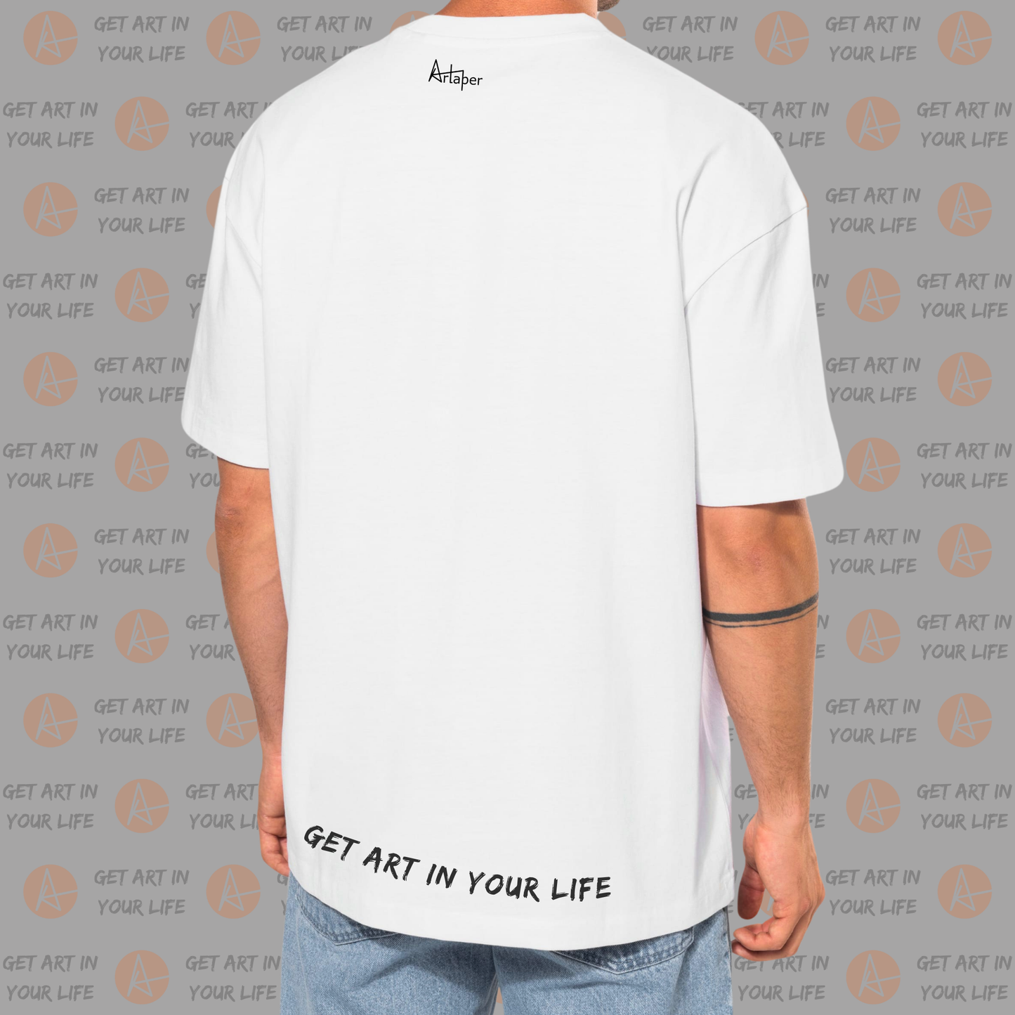 Vantage Point on OVERSIZED DROP SHOULDER PLAIN T-SHIRT