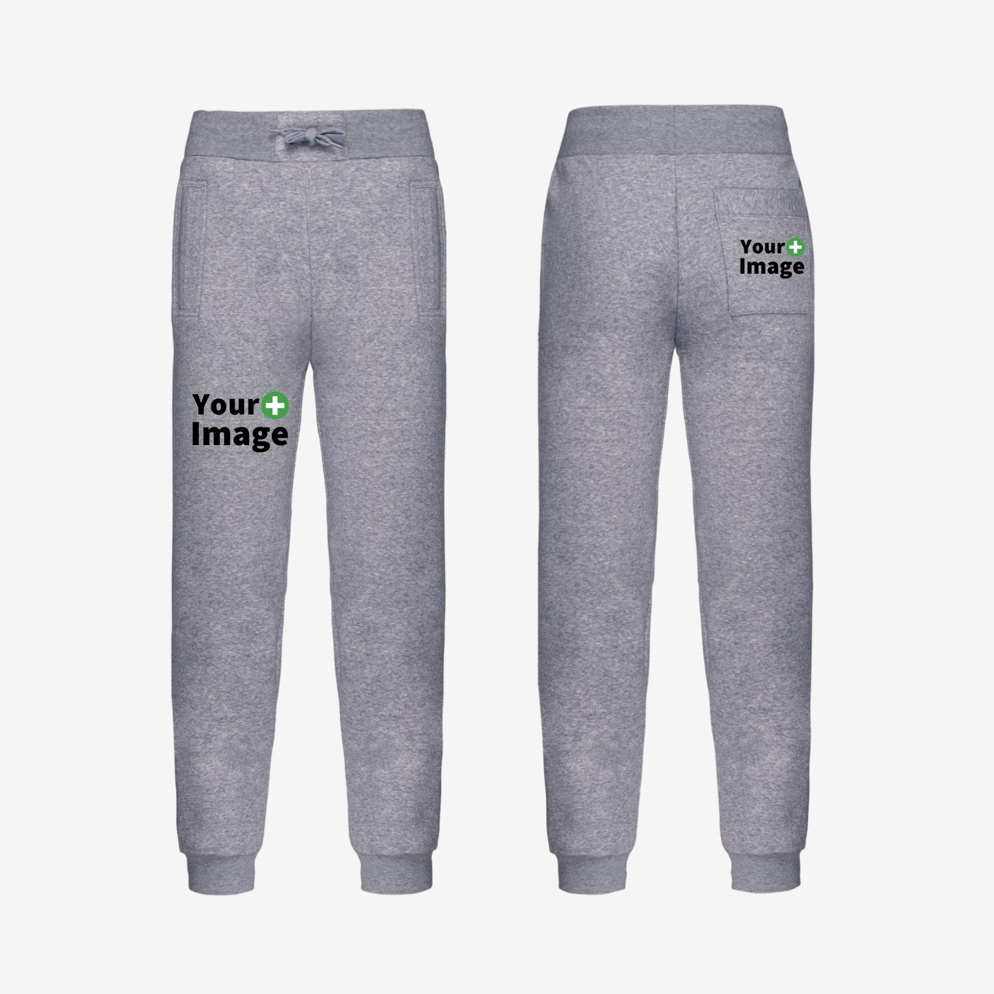 Custom Printed - RELAXED FIT JOGGING SWEATPANT - Heather Slub Gray