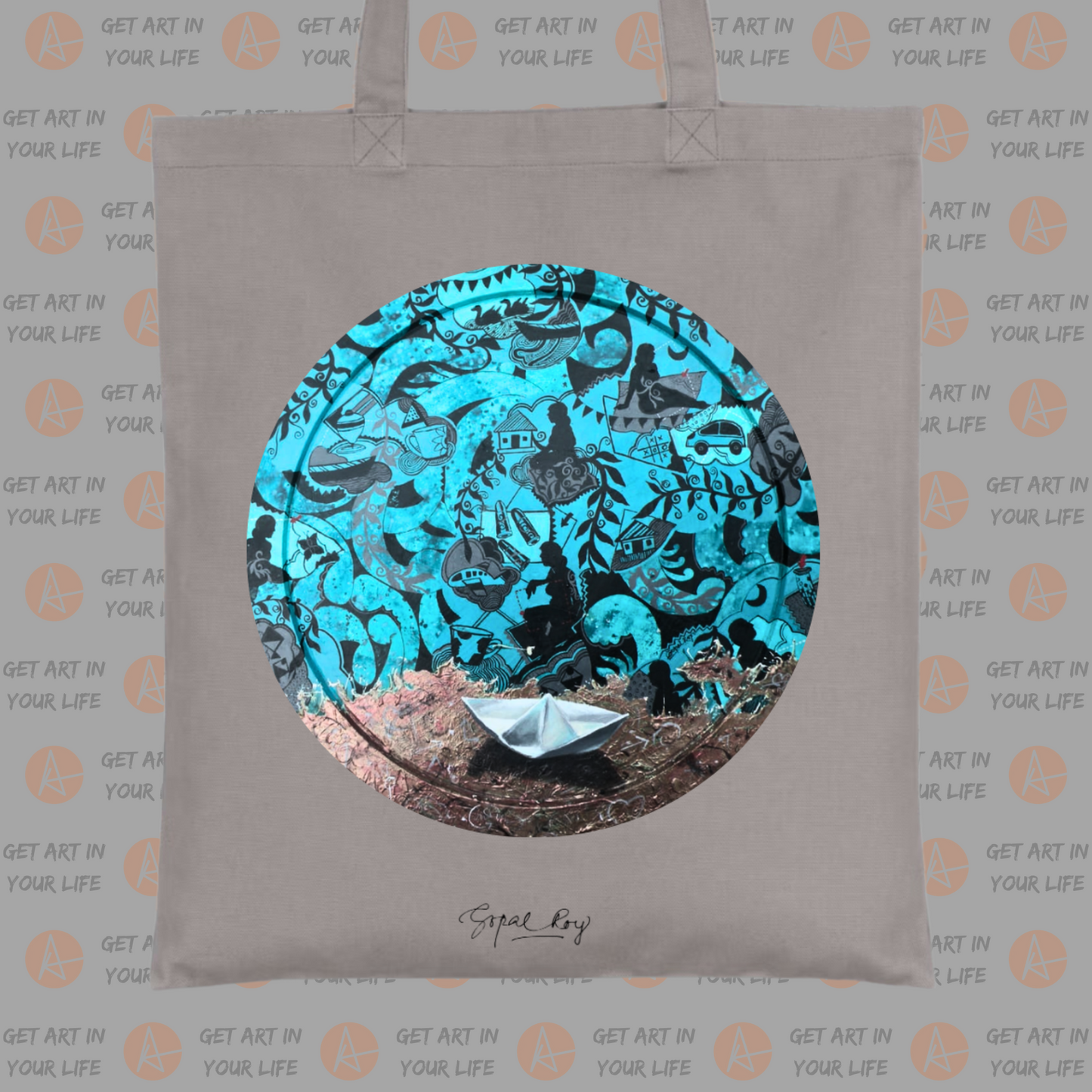 Recollection - II on COTTON TOTE BAG