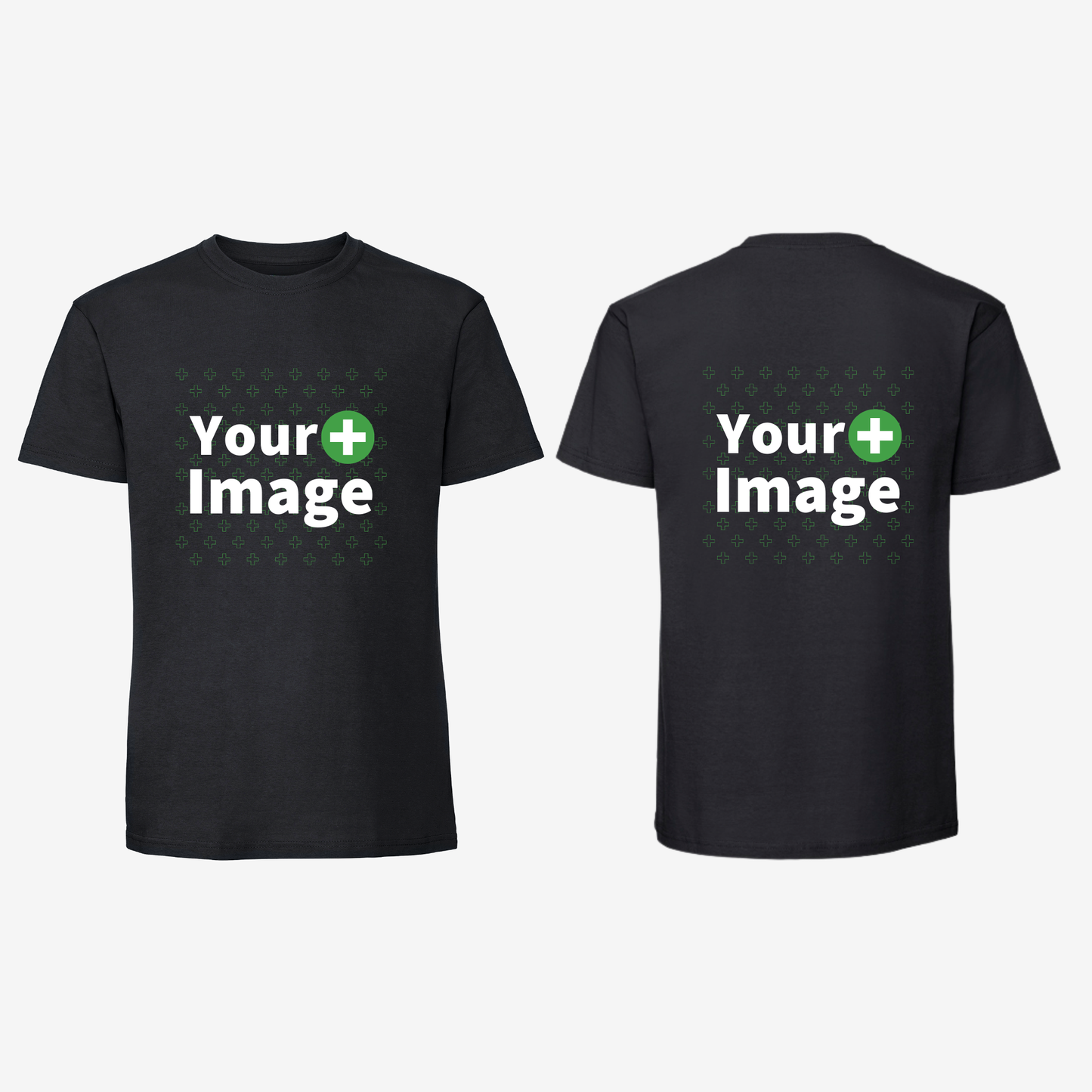 Custom Printed - REGULAR FIT T-SHIRT - Black