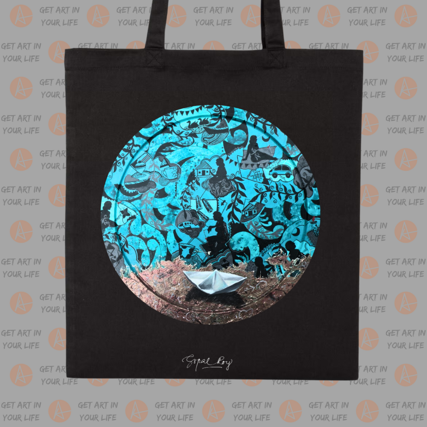 Recollection - II on COTTON TOTE BAG
