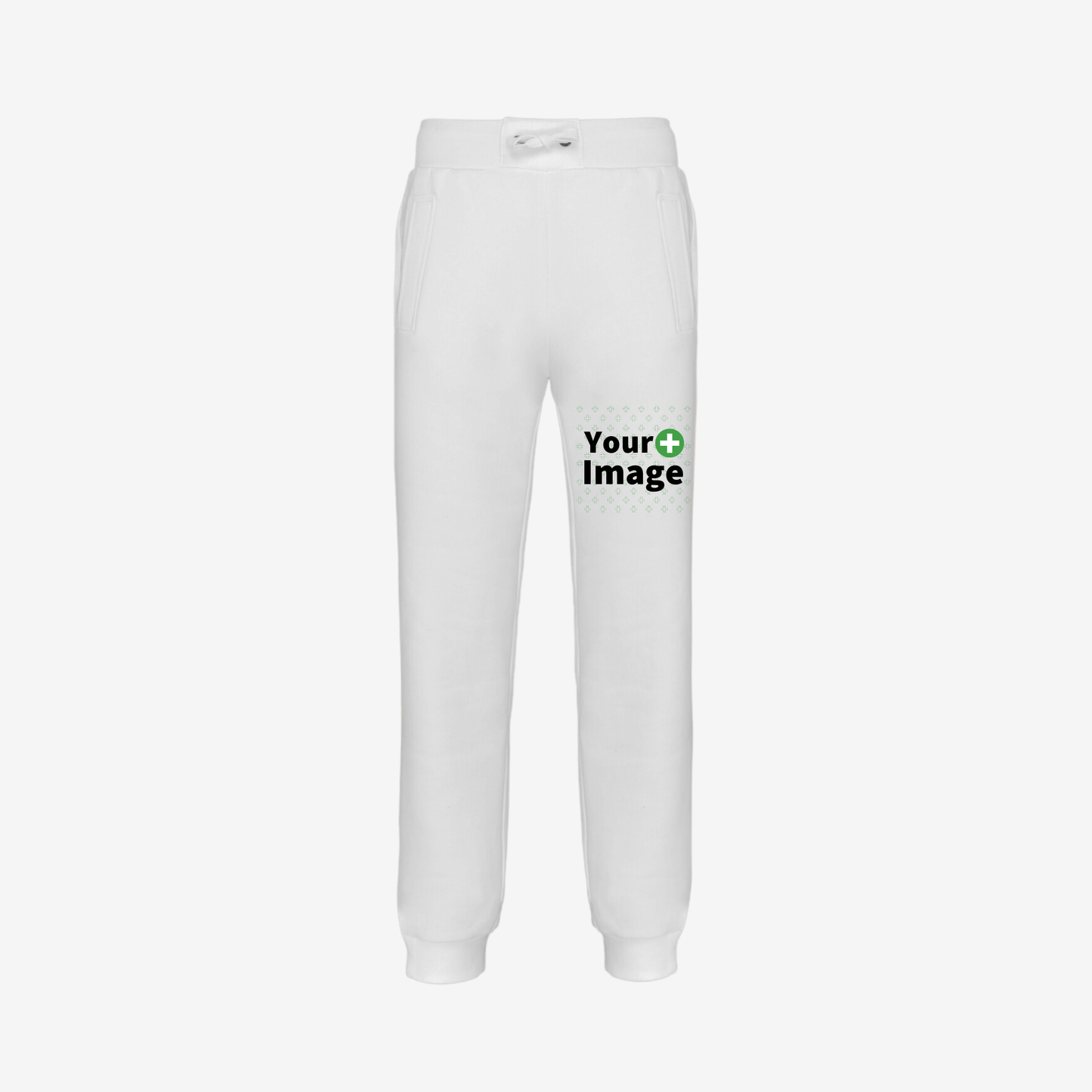 Custom Printed - RELAXED FIT JOGGING SWEATPANT - White