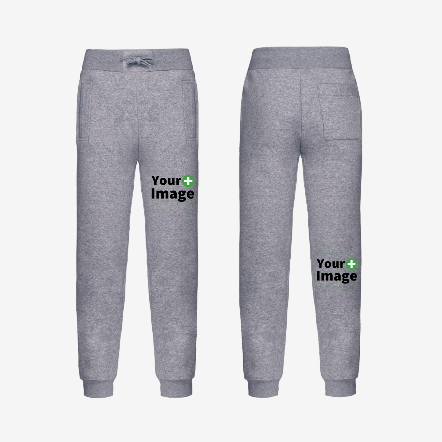 Custom Printed - RELAXED FIT JOGGING SWEATPANT - Heather Slub Gray