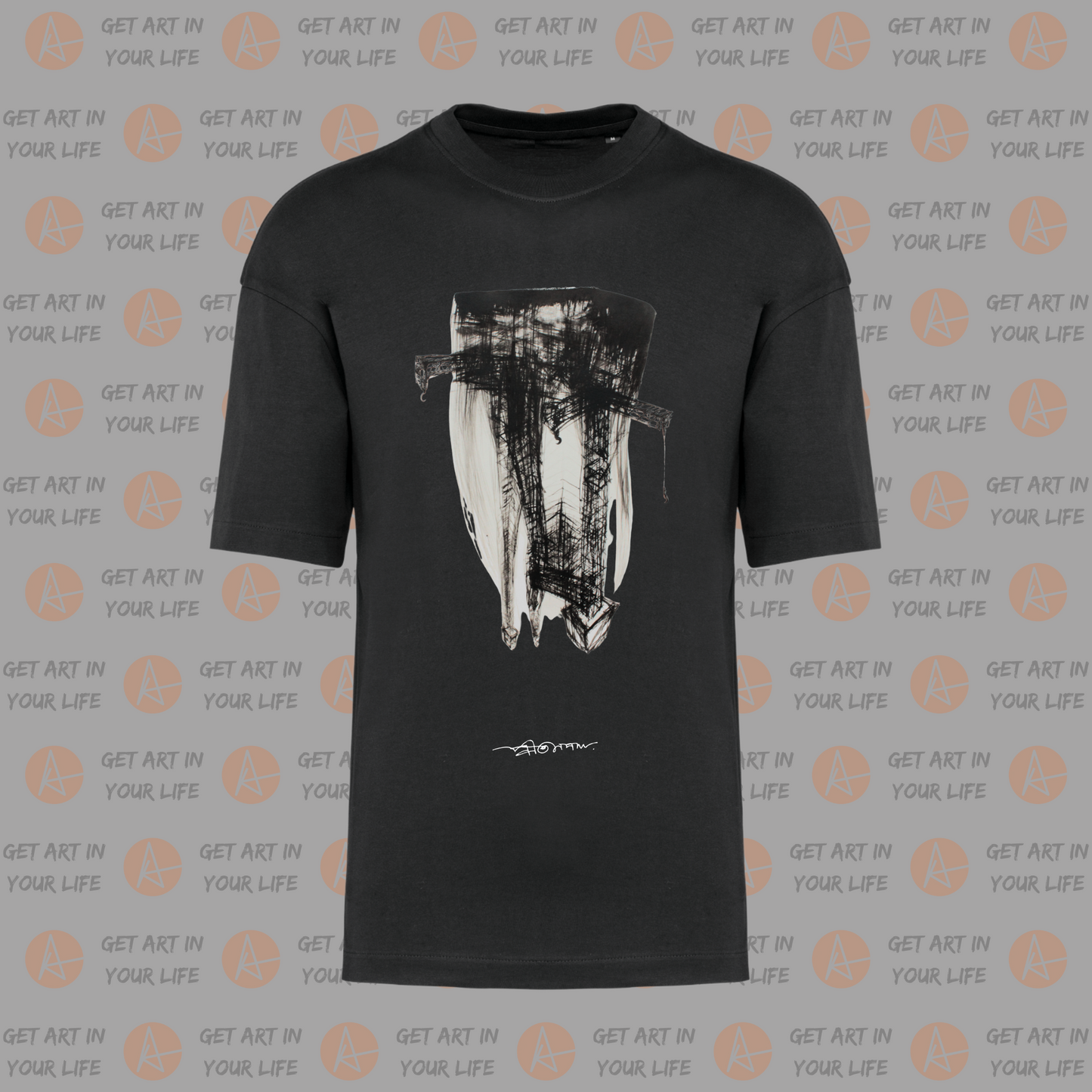 Vantage Point on OVERSIZED DROP SHOULDER PLAIN T-SHIRT