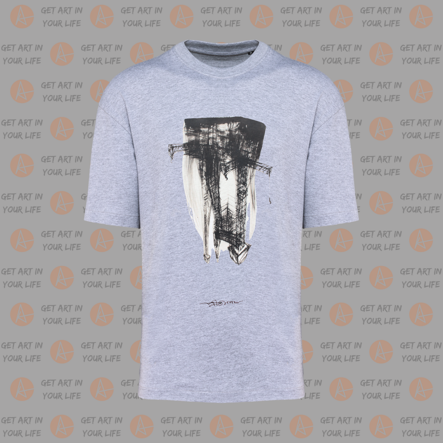 Vantage Point on OVERSIZED DROP SHOULDER PLAIN T-SHIRT