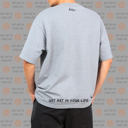 Vantage Point on OVERSIZED DROP SHOULDER PLAIN T-SHIRT